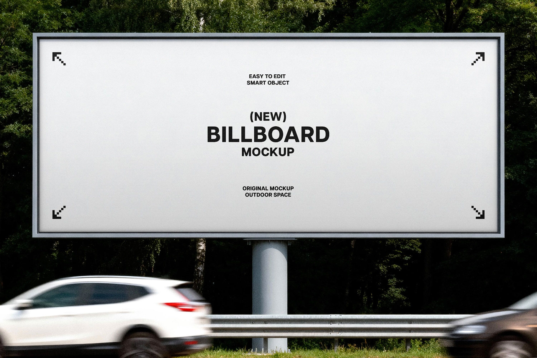 Free Highway Billboard Mockup PSD Template