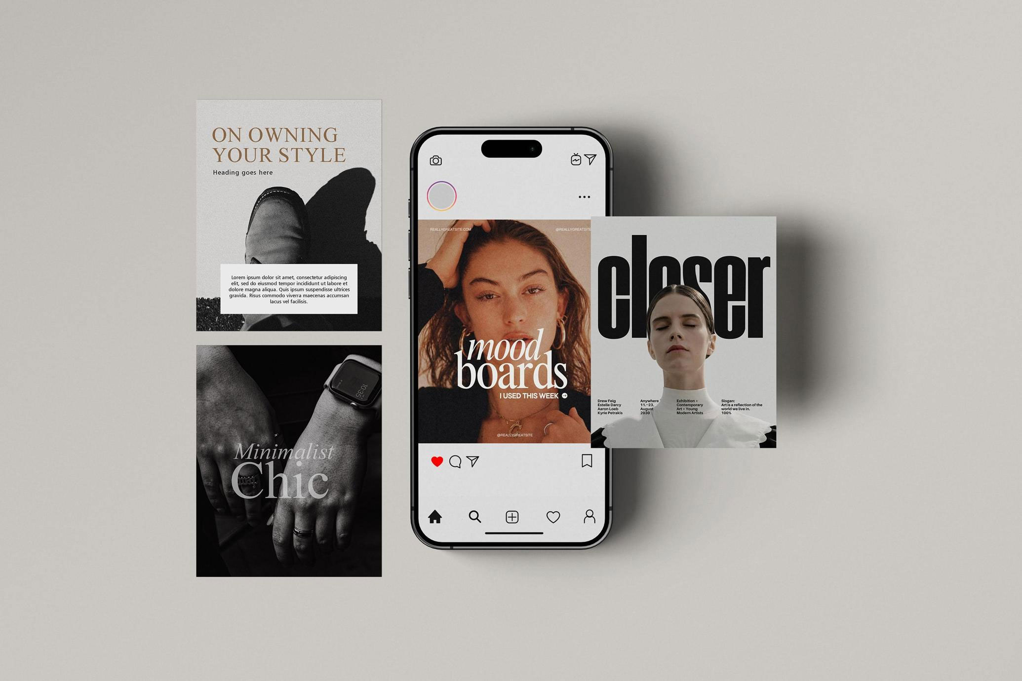 Free iPhone Display Card Layout Mockup PSD Template