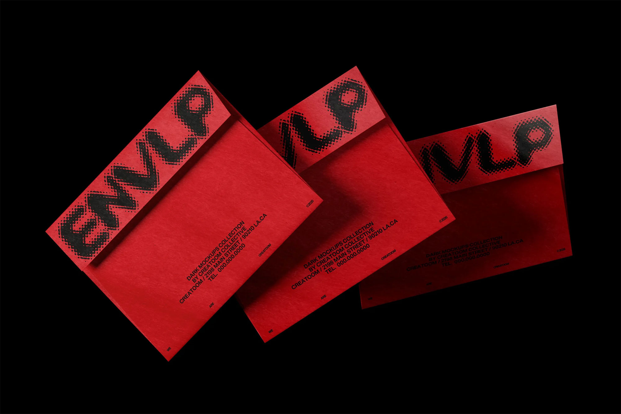 Free Isolated Envelope Mockups PSD Template