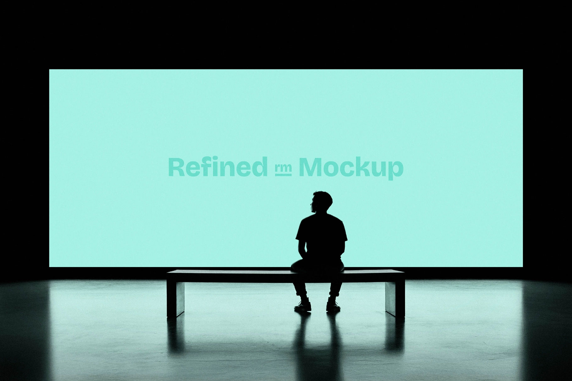 Free Large Expo LED Screen Mockup PSD Template