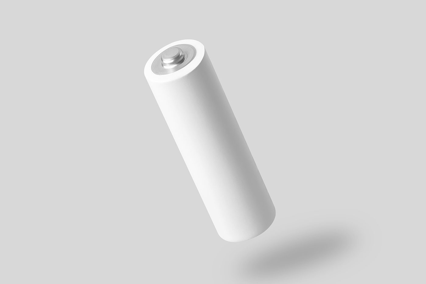 Free Levitating Classic Battery Mockup PSD Template