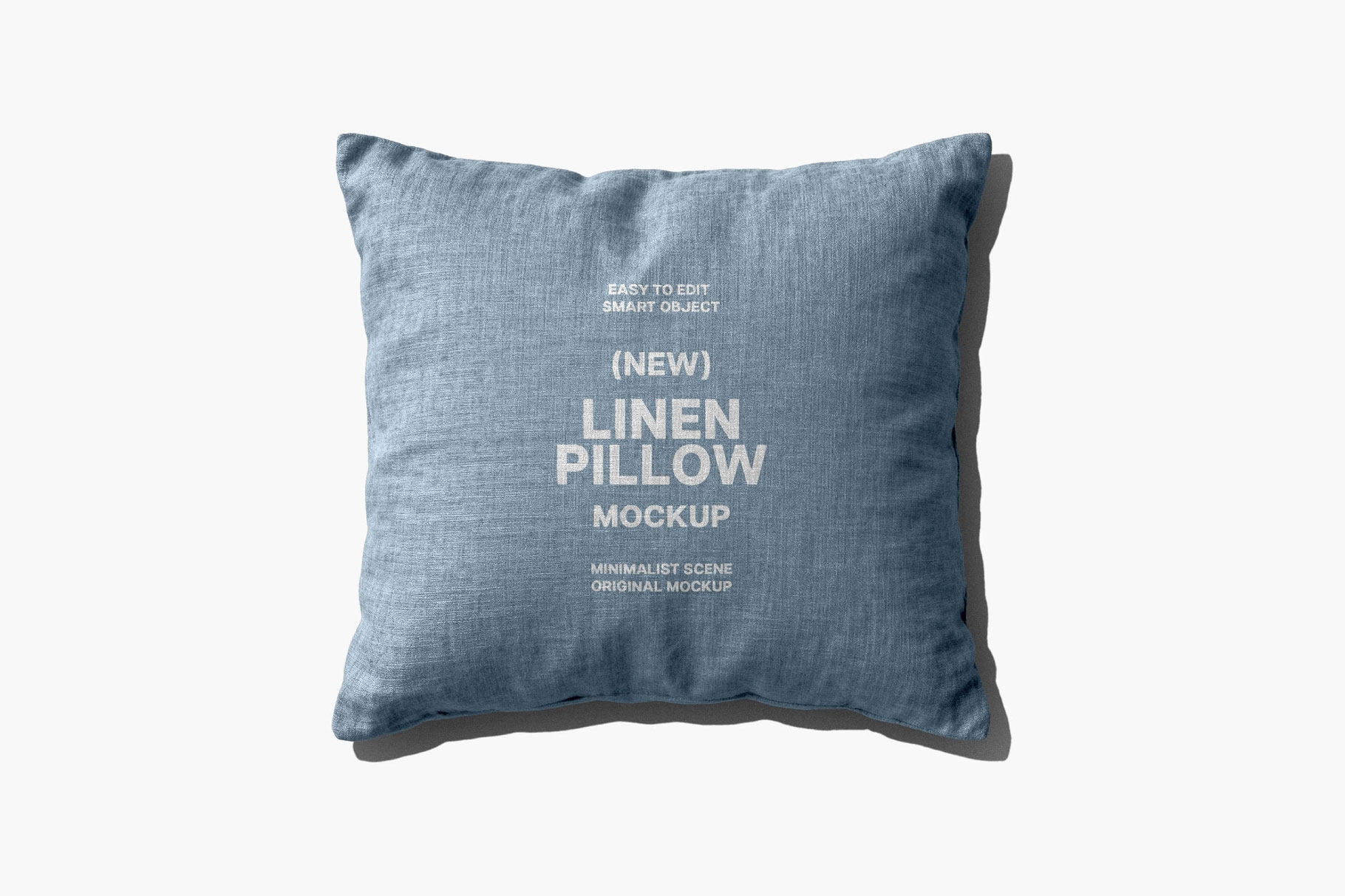 Free Linen Pillow Mockup PSD Template