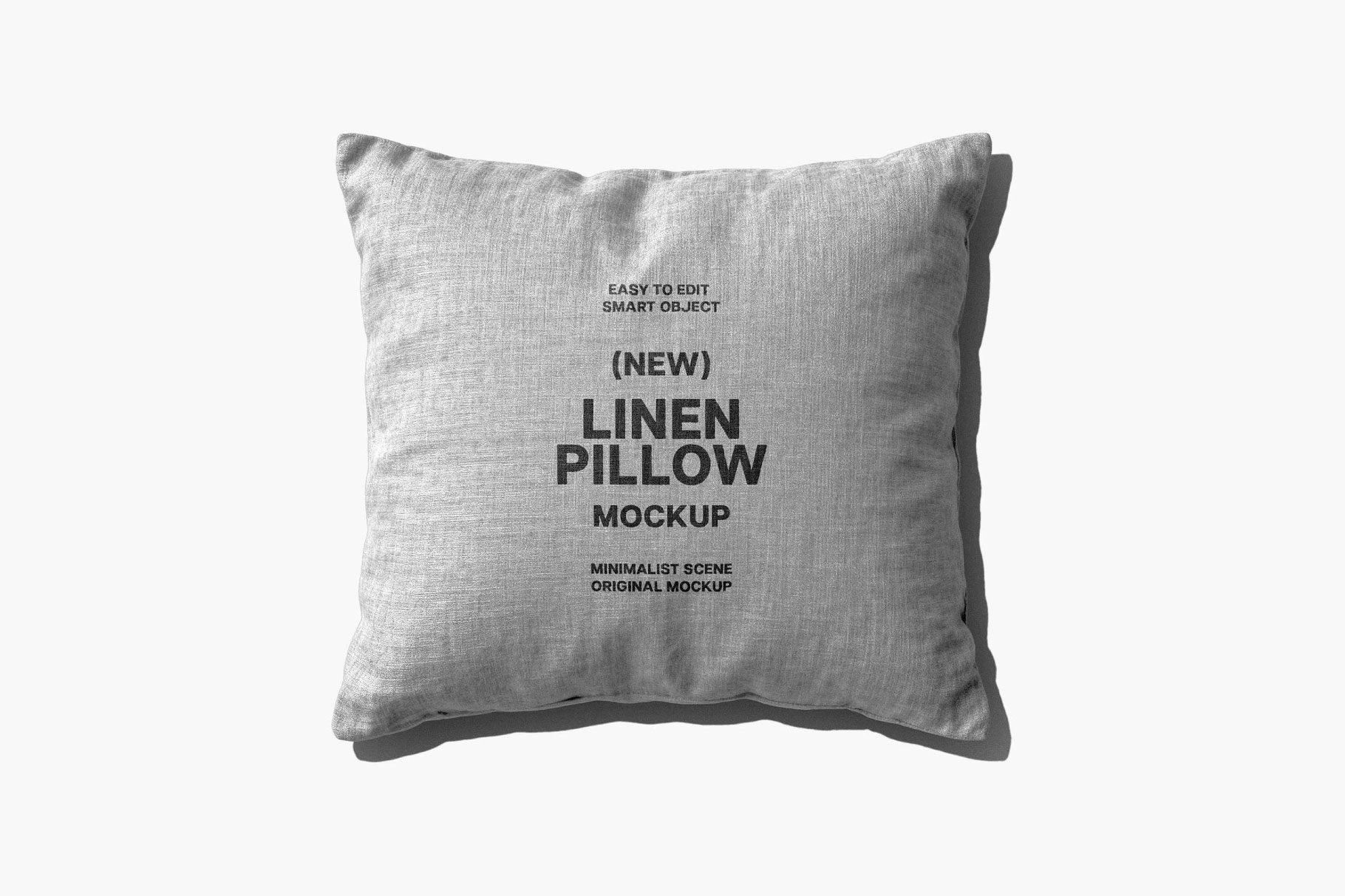 Free Linen Pillow Mockup PSD Template