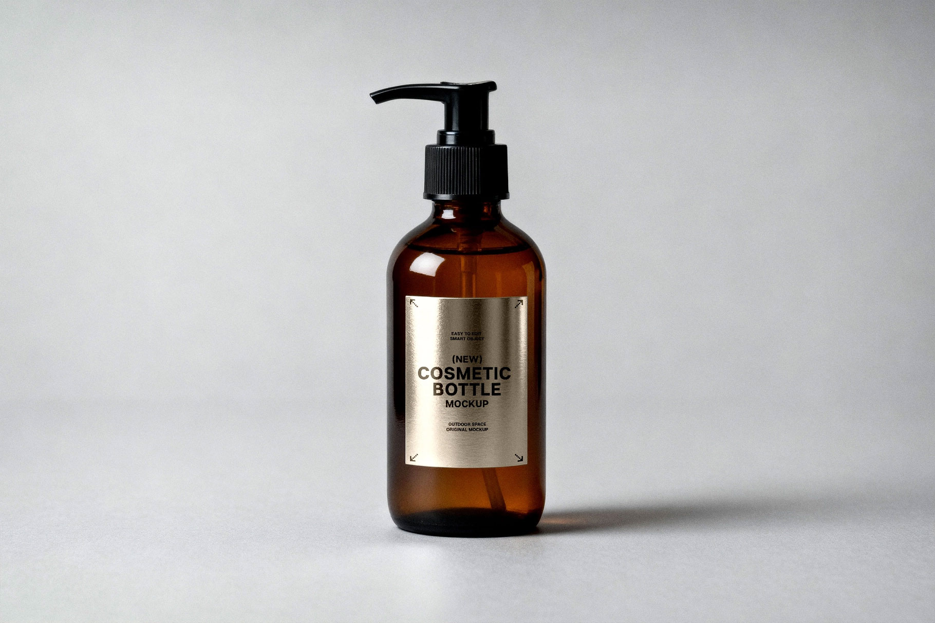 Free Liquid Soap Bottle Mockup PSD Template