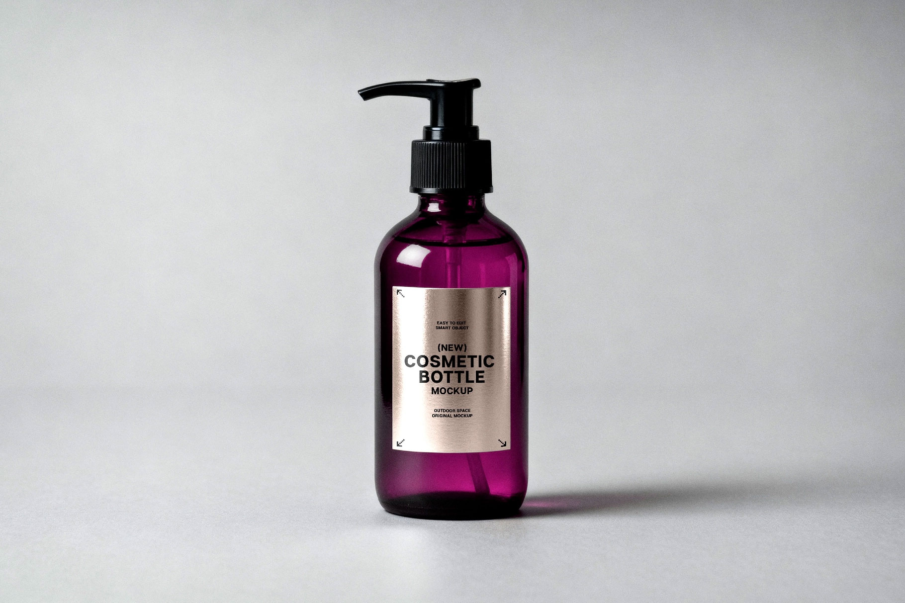 Free Liquid Soap Bottle Mockup PSD Template