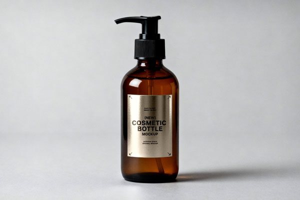 Free Liquid Soap Bottle Mockup PSD Template
