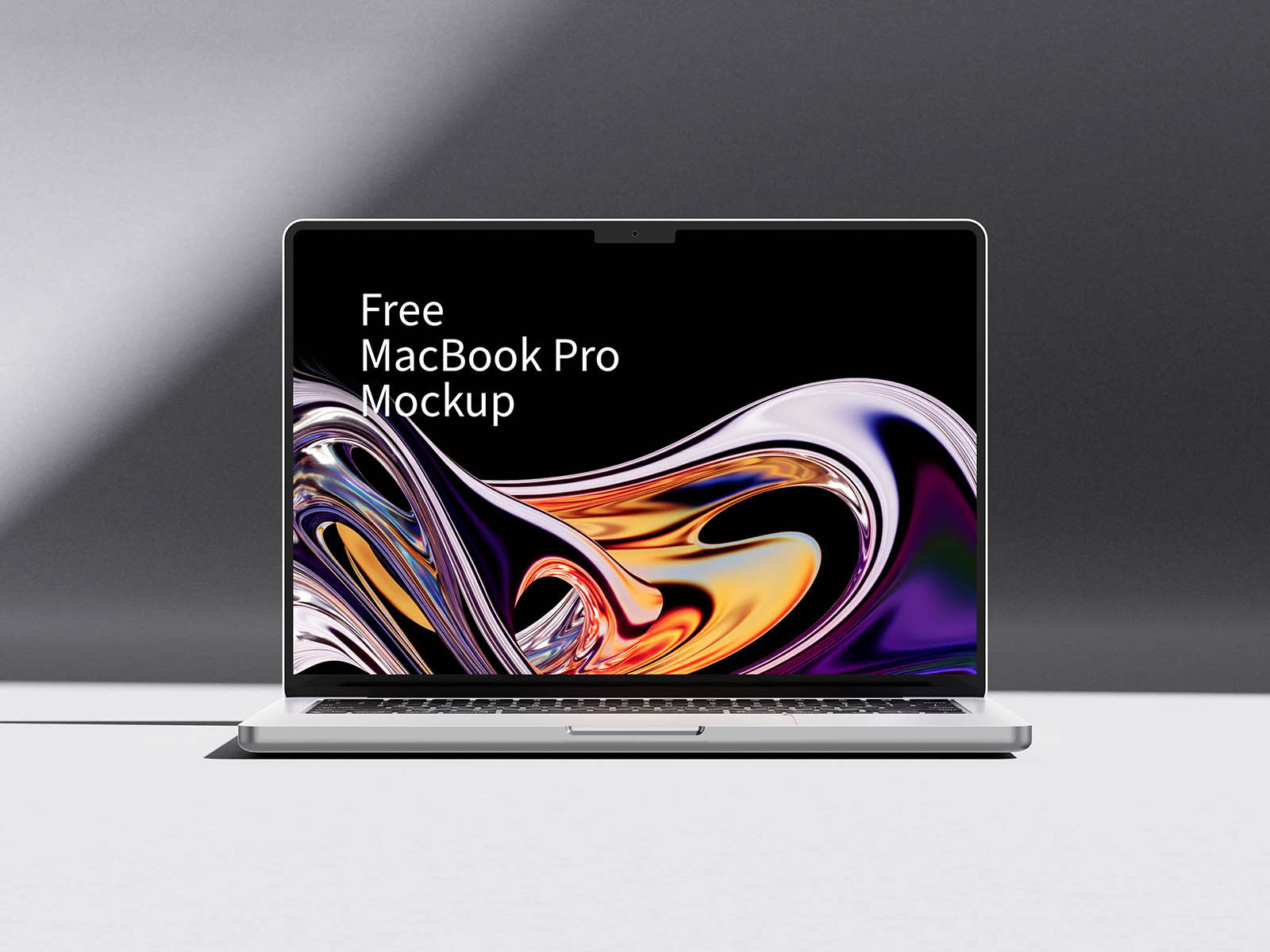Free MacBook Pro Laptop Mockup PSD Template