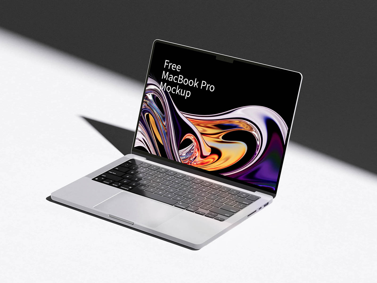Free MacBook Pro Laptop Mockup PSD Template