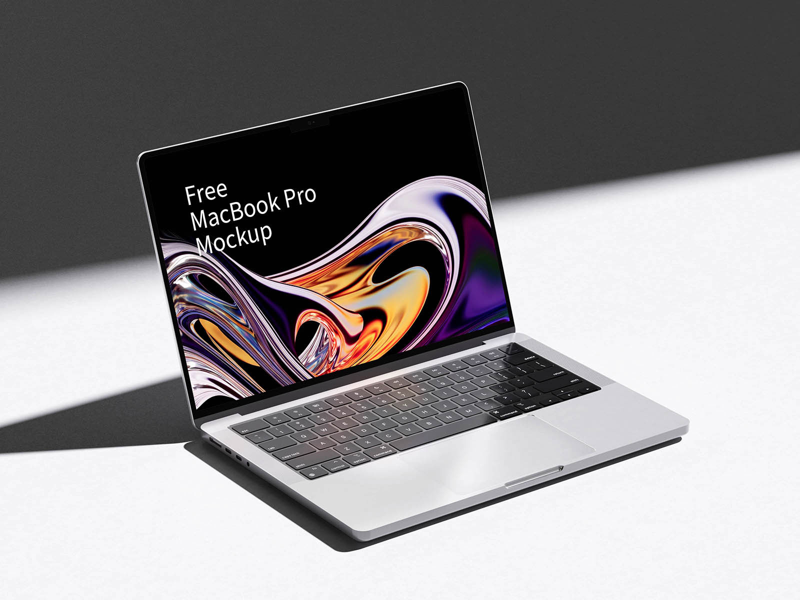 Free MacBook Pro Laptop Mockup PSD Template
