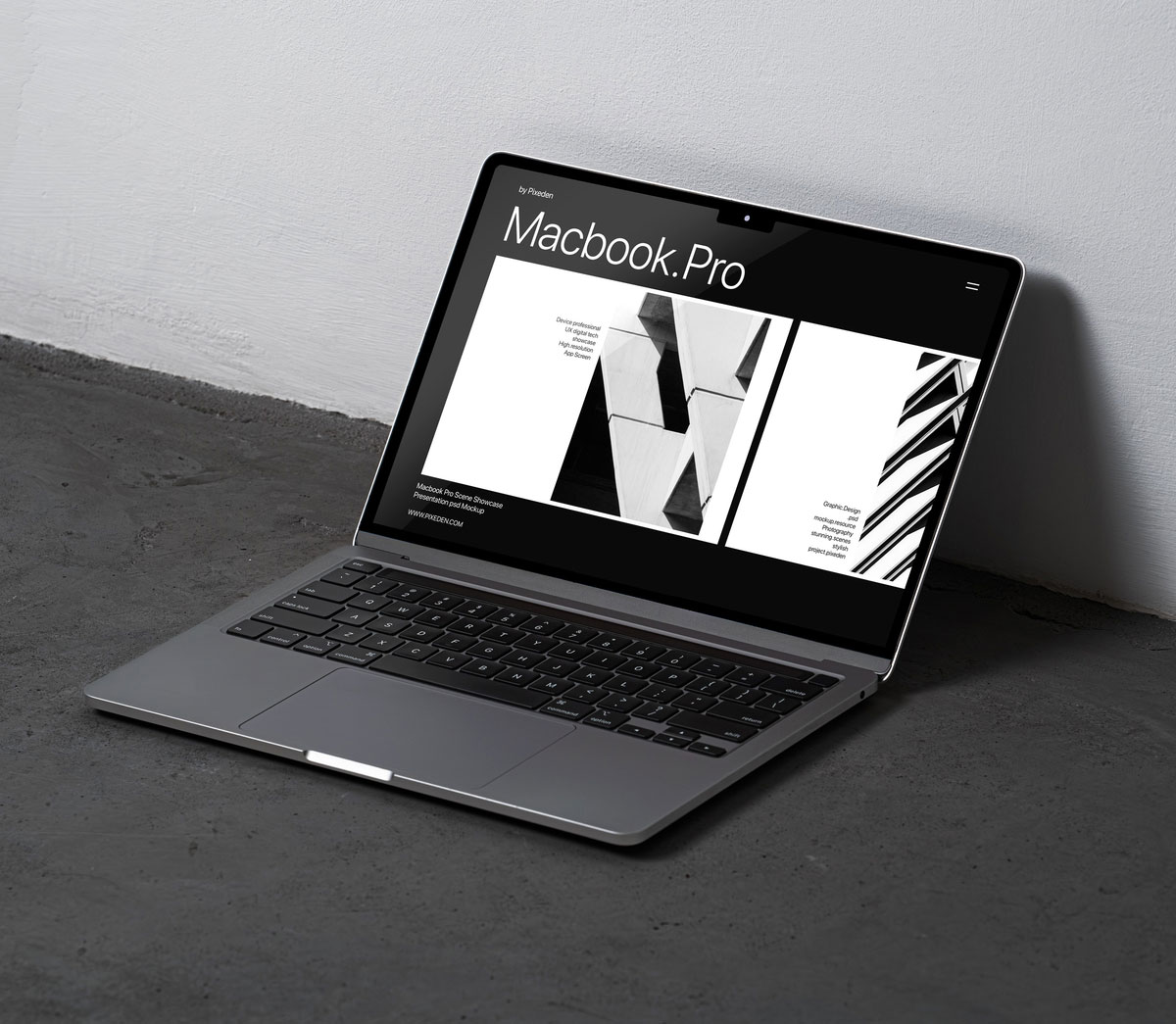 Free MacBook Pro Mockup Screen PSD Templatea