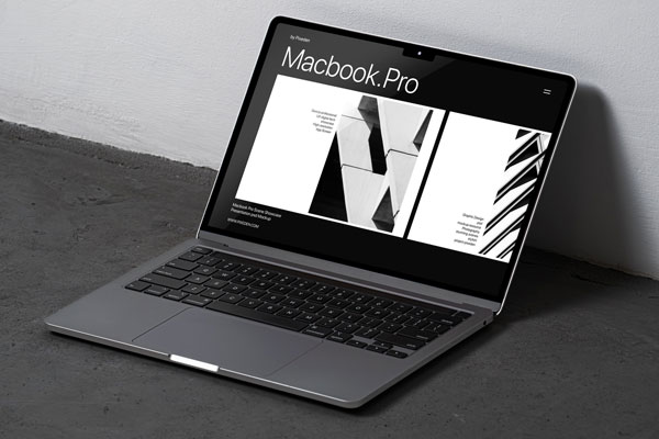 Free MacBook Pro Mockup Screen PSD Templatea