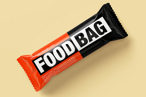 Free Minimal Bar Wrapper Mockup PSD Template