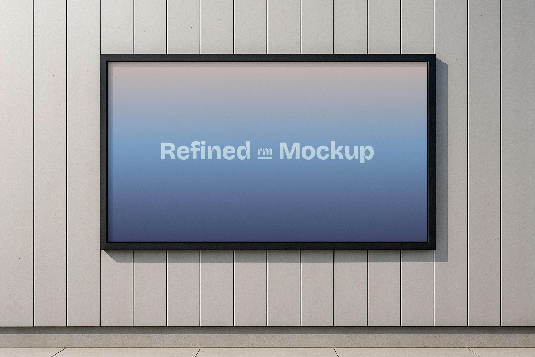 Free Minimalist Framed Wallscape Mockup PSD Template