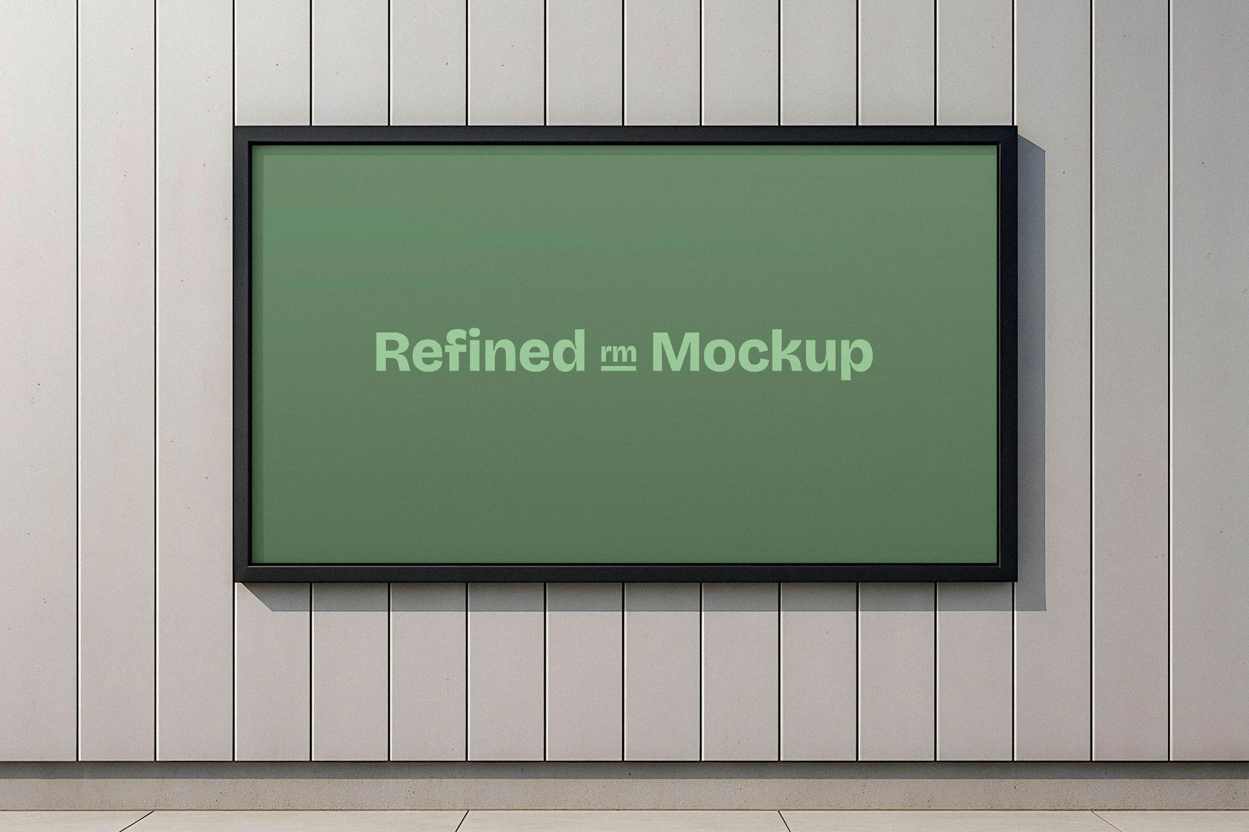 Free Minimalist Framed Wallscape Mockup PSD Template