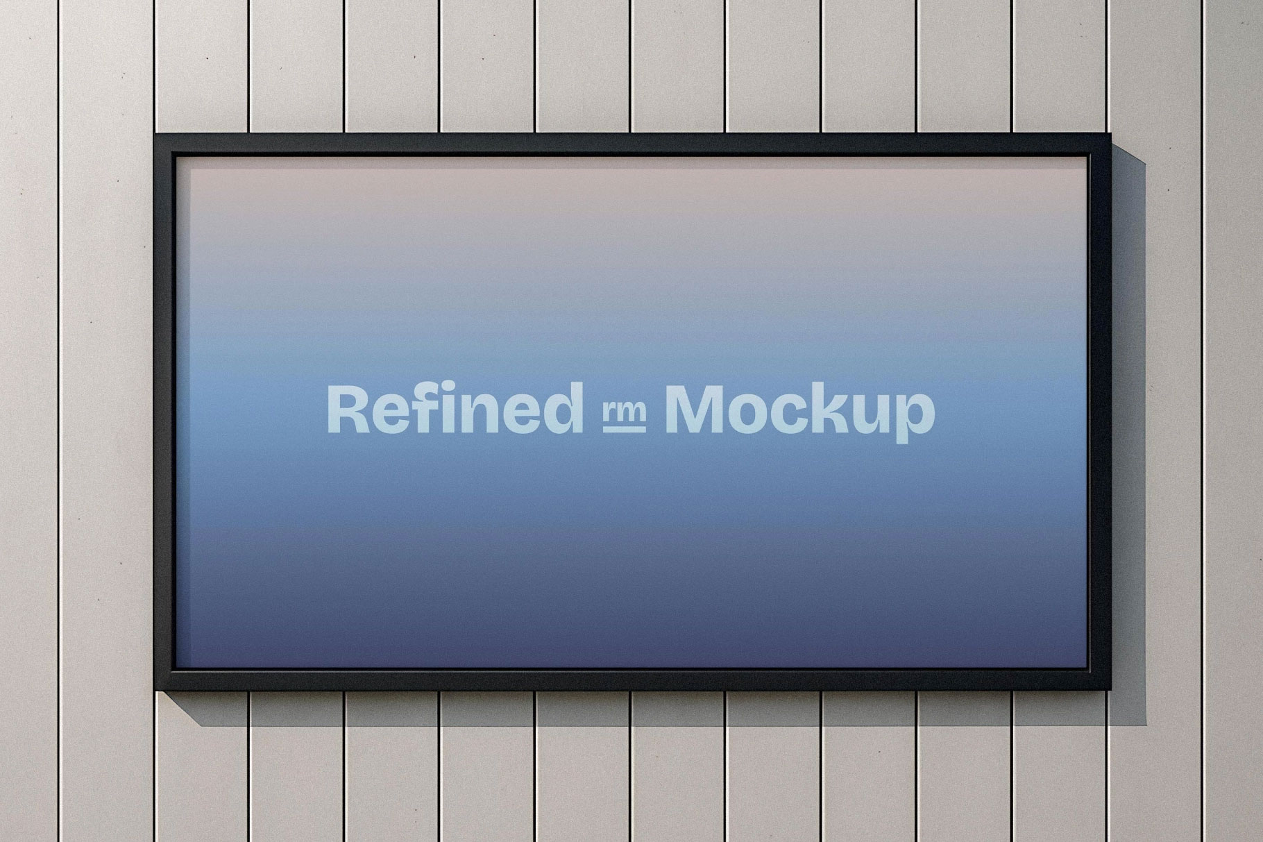 Free Minimalist Framed Wallscape Mockup PSD Template