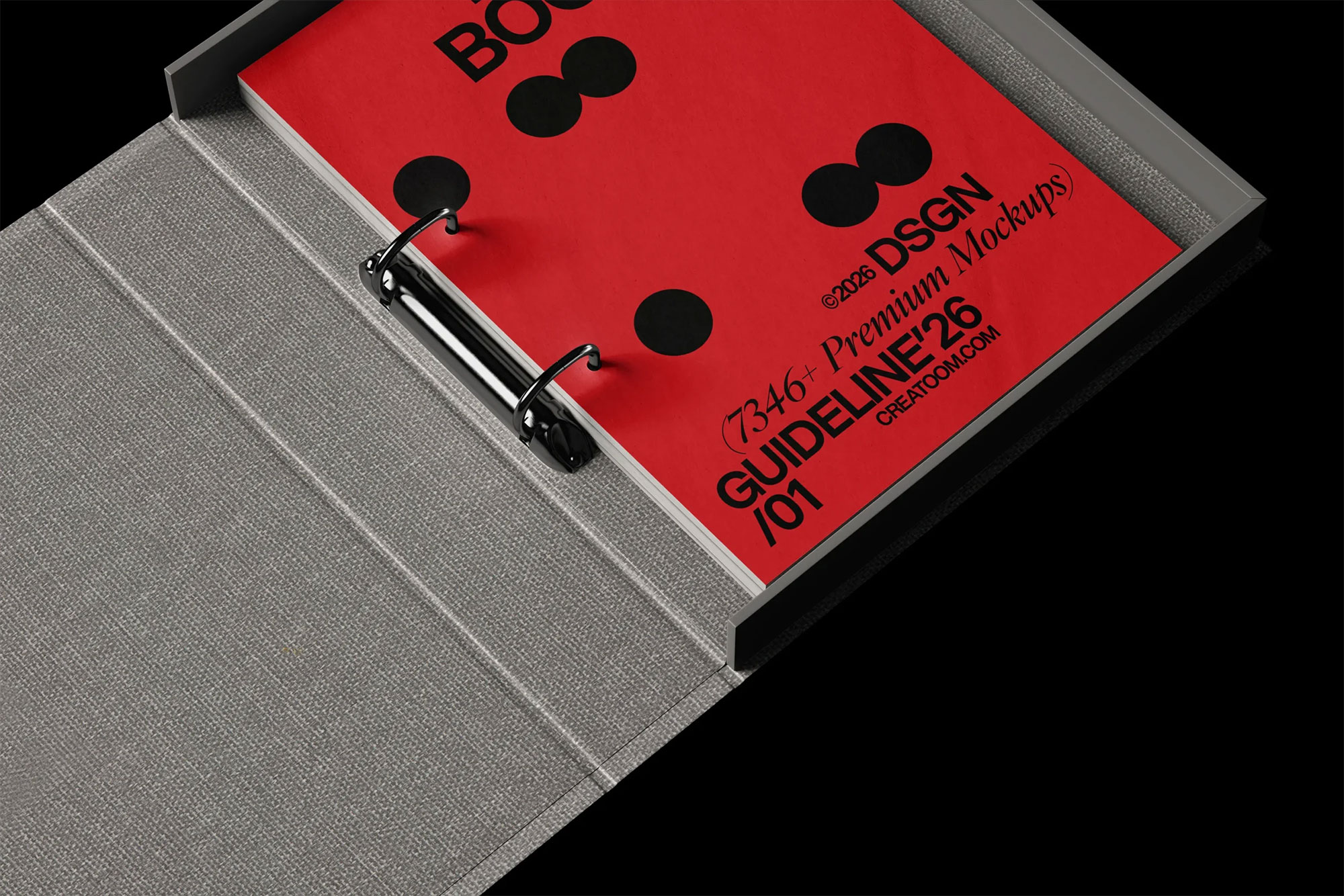 Free Open Brand Guidelines Book Mockup PSD Template