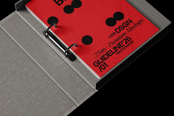 Free Open Brand Guidelines Book Mockup PSD Template