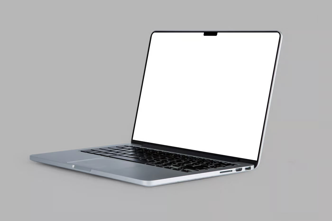 Free Open Floating MacBook Pro Mockup PSD Template