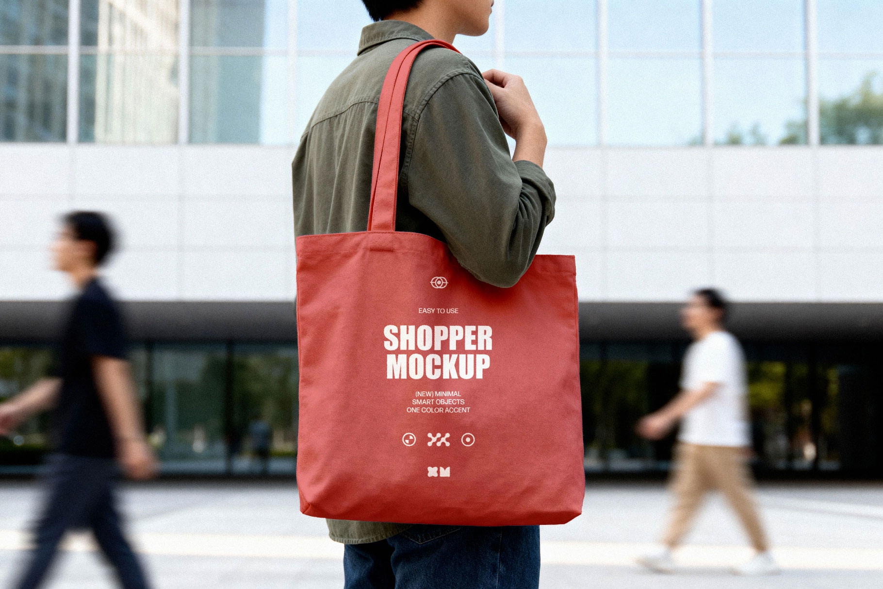 Free Outdoor Canvas Tote Bag Mockup PSD Template