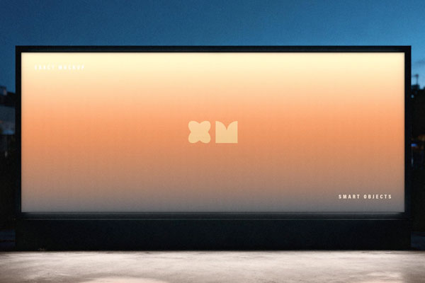 Free Outdoor Screen Mockup PSD Template