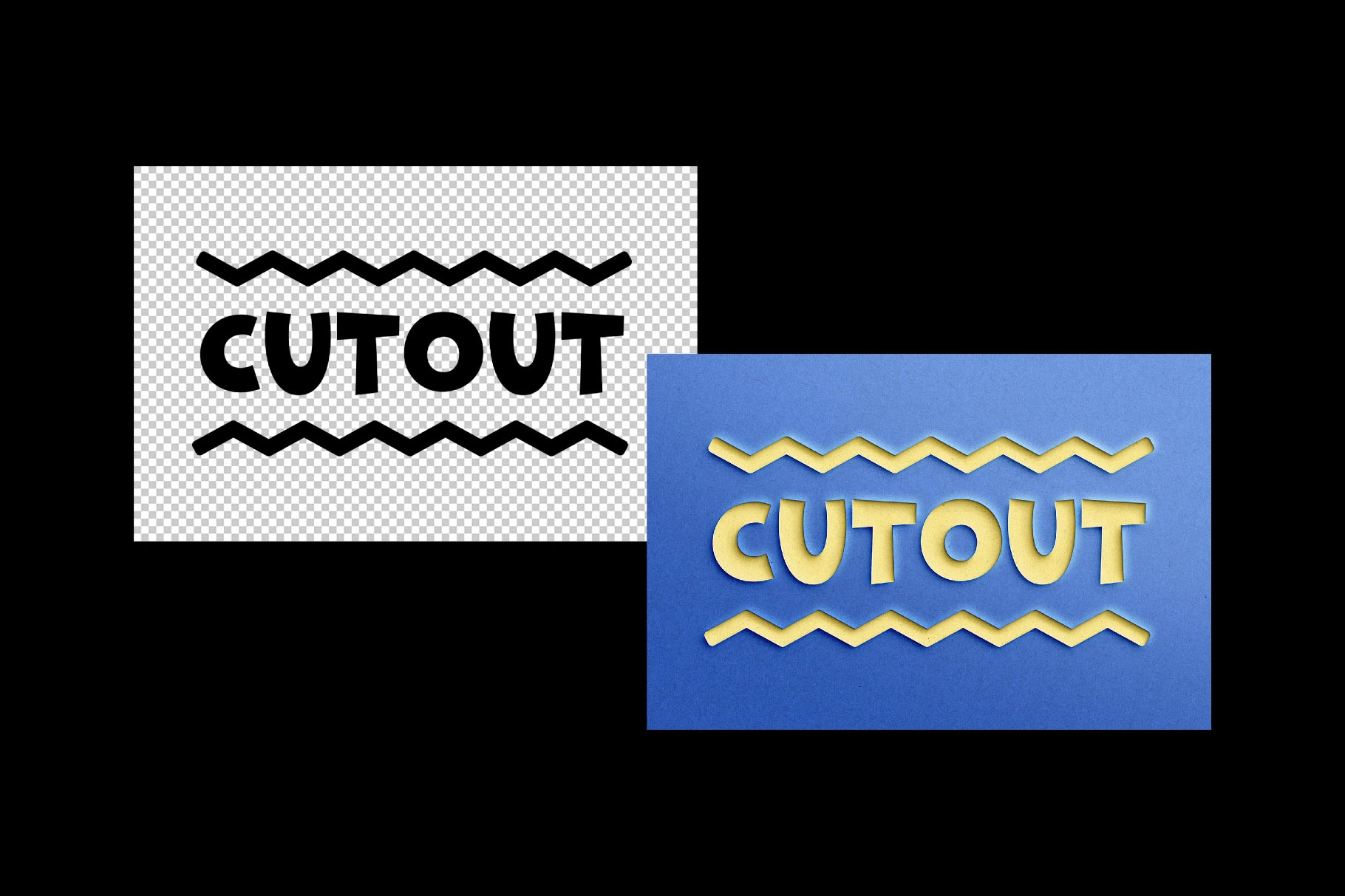 Free papercut-text-effect-logo-mockup PSD Template