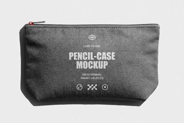 Free Pencil Case Mockup PSD Template
