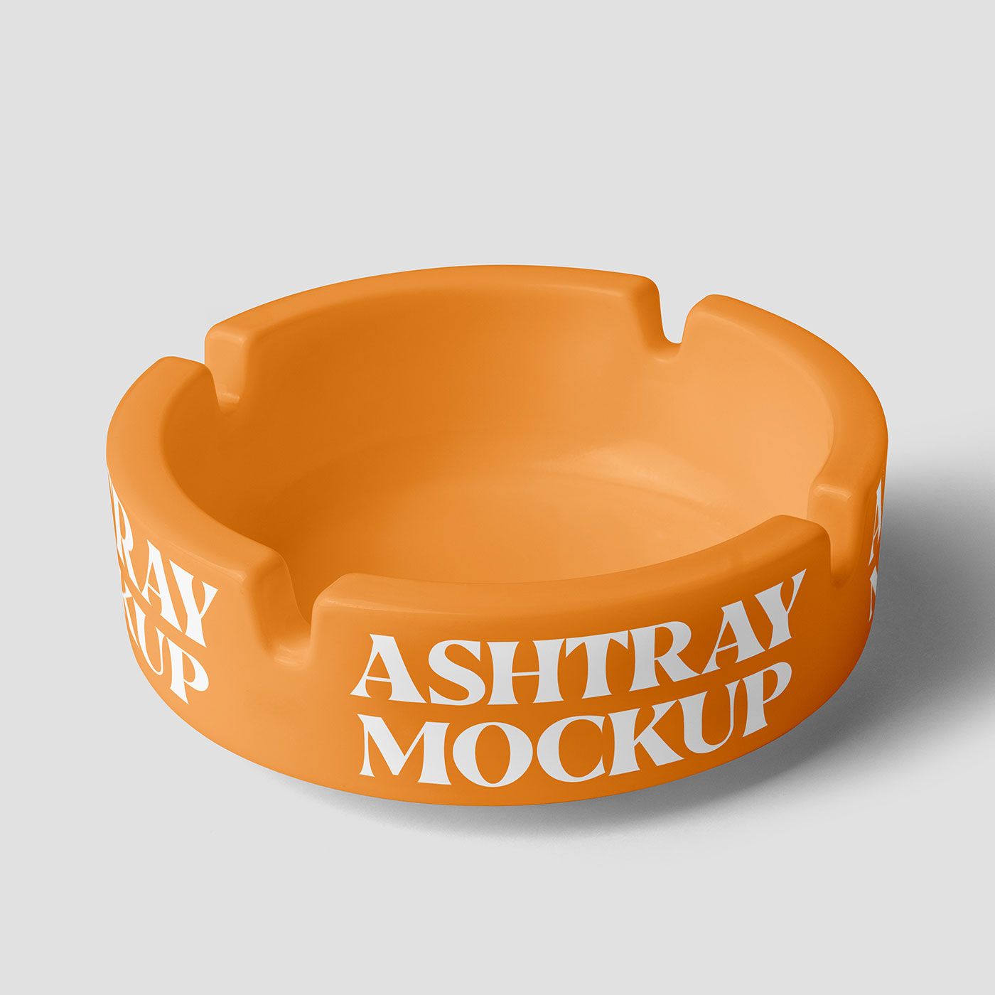 Free Perspective Ashtray Mockup PSD Template