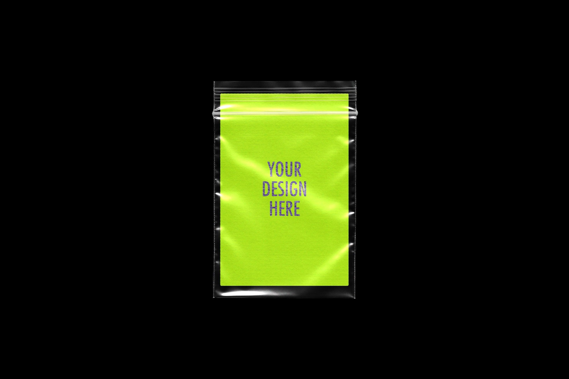 Free Plastic Zip Bags Mockups Overlays PSD Template