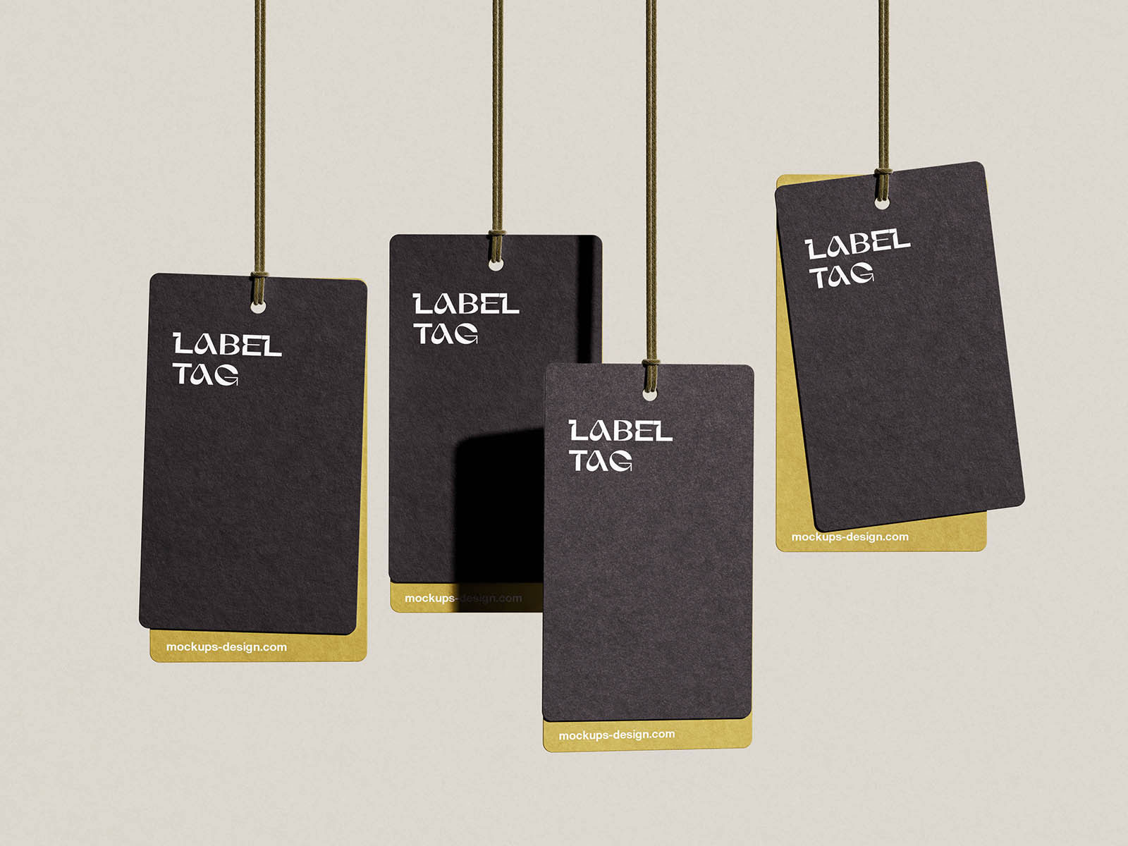 Free Premium Clothing Label Tag Mockup PSD Template