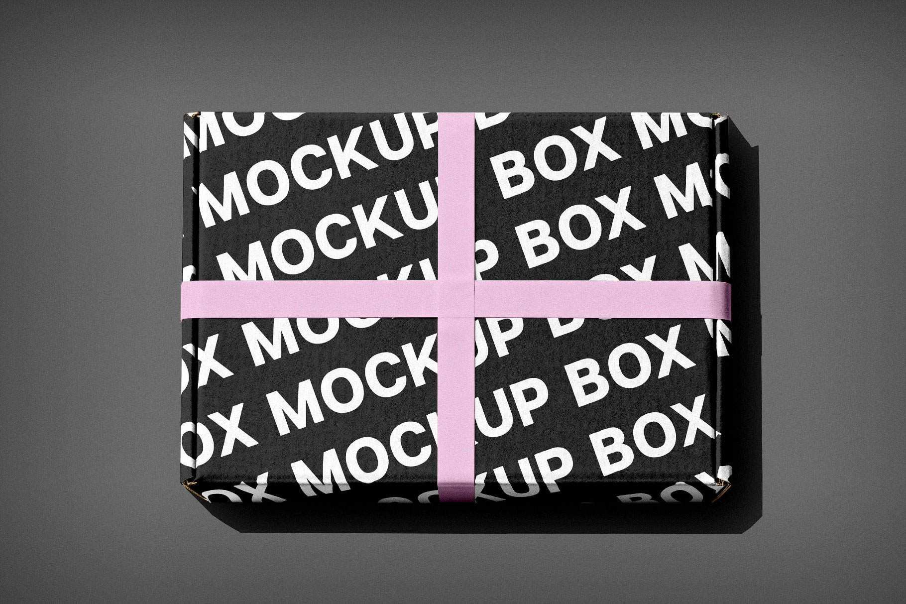 Free Ribbon Tied Box Mockup PSD Template