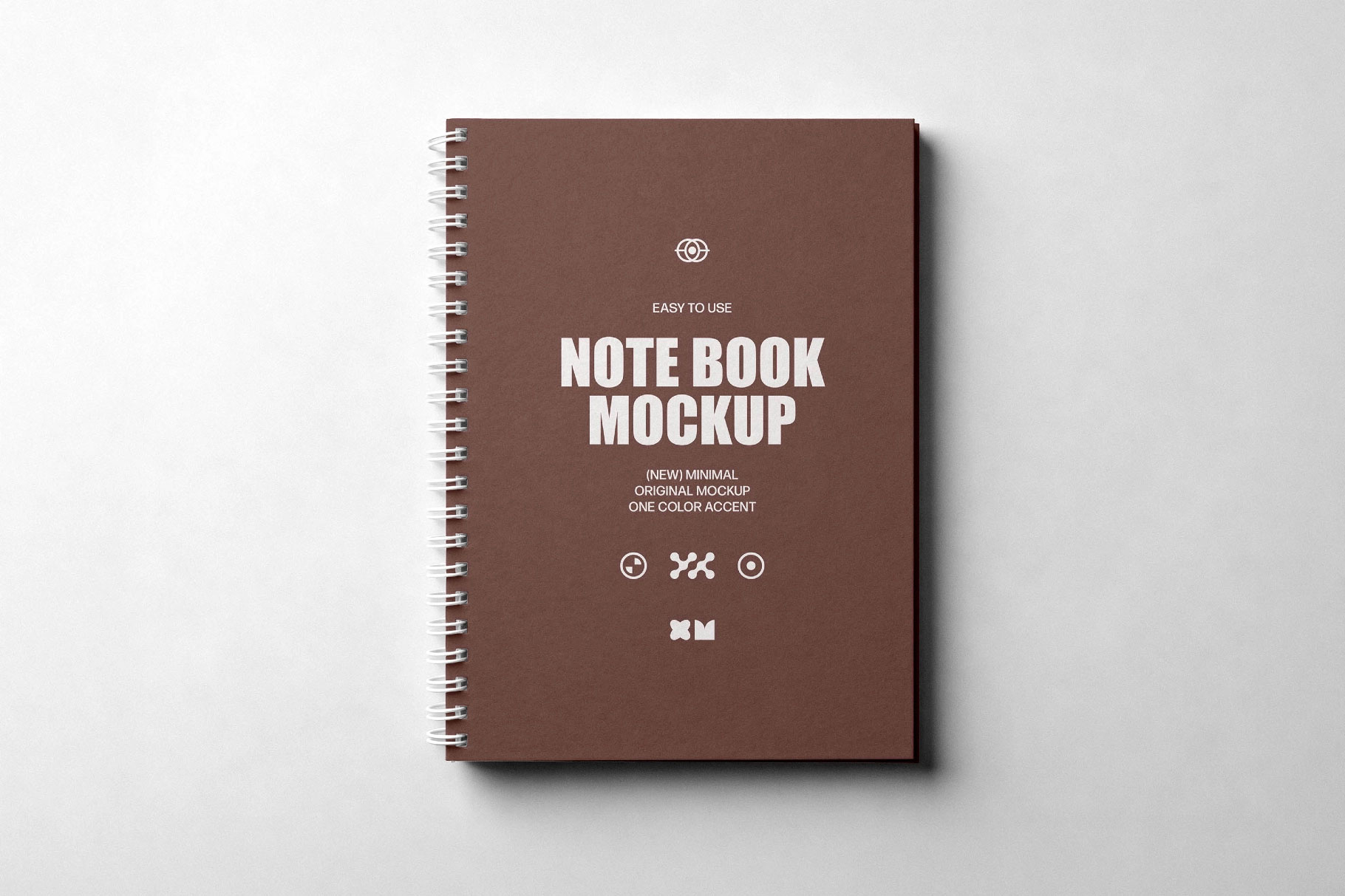 Free Ring Bound Notebook Mockup PSD Template
