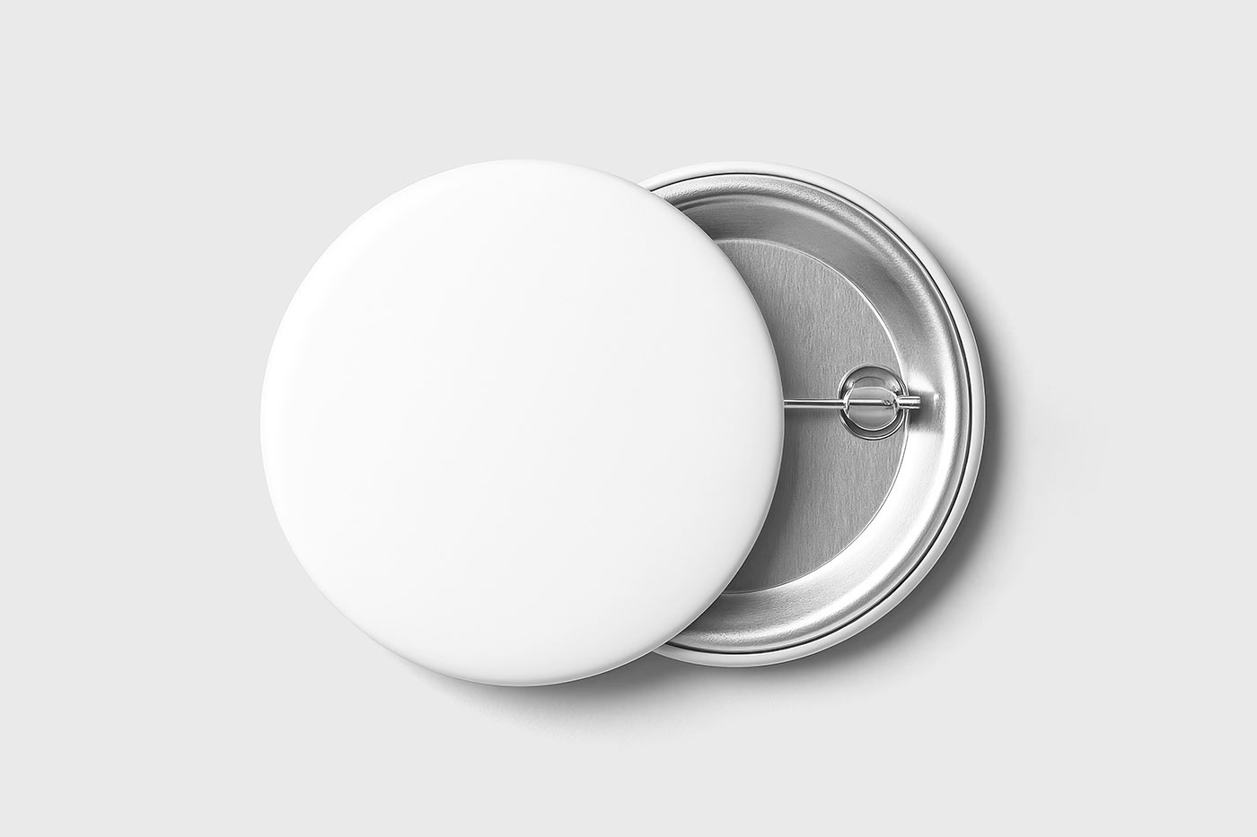 Free Round Badge Mockup PSD Template