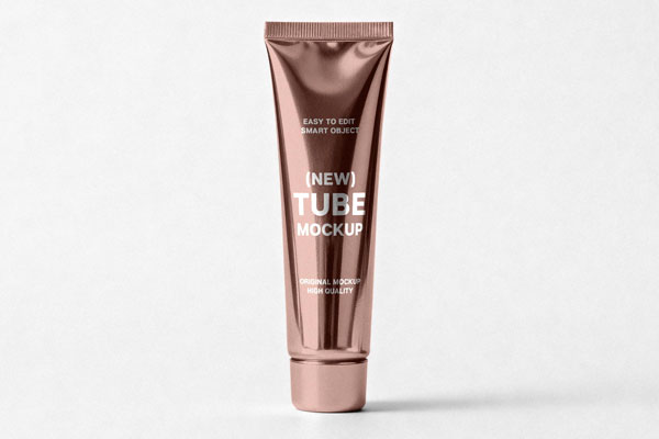 Free Skincare Tube Mockup PSD Template