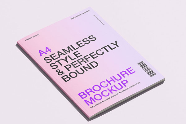 Free Sleek A4 Brochure Mockup PSD Template