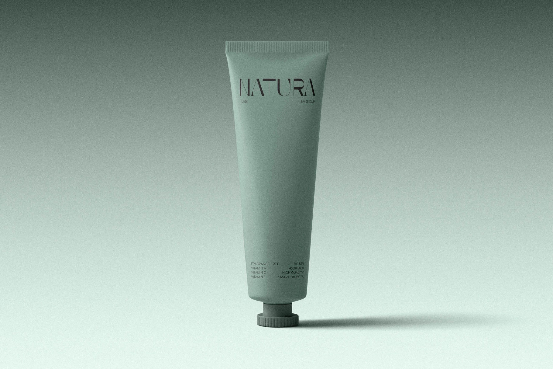 Free Soft Touch Cosmetic Tube Mockup PSD Template