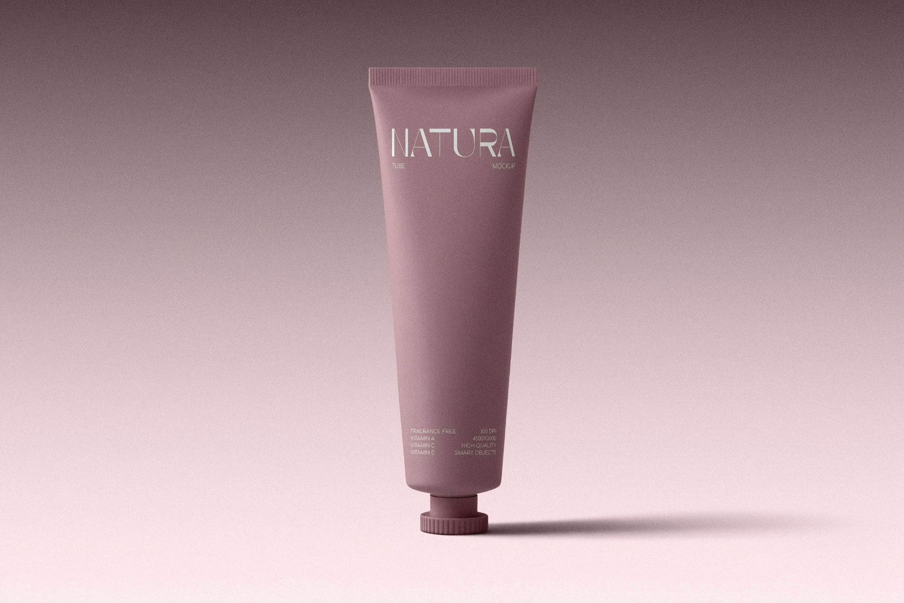Free Soft Touch Cosmetic Tube Mockup PSD Template