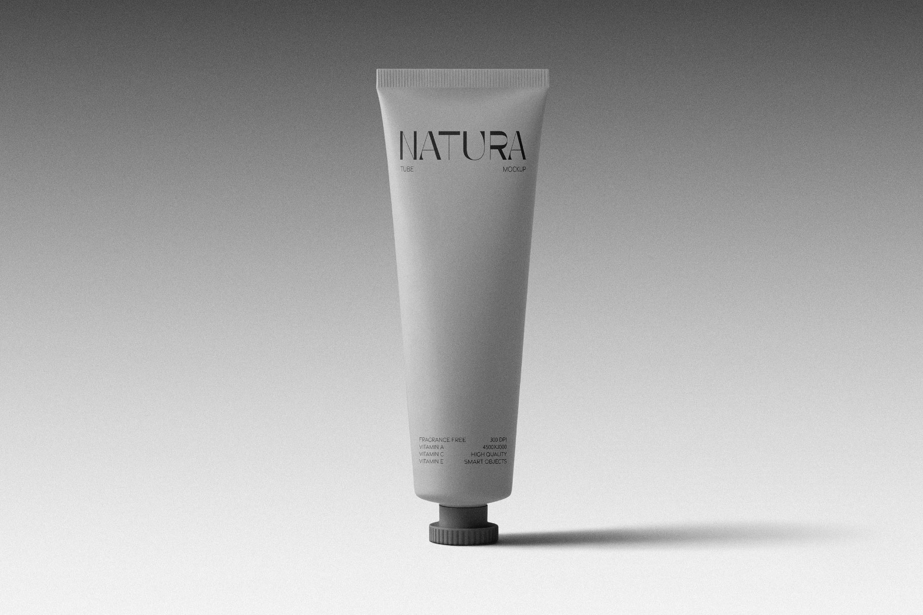 Free Soft Touch Cosmetic Tube Mockup PSD Template