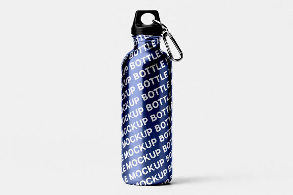 Free Sports Water Bottle Mockup PSD Template