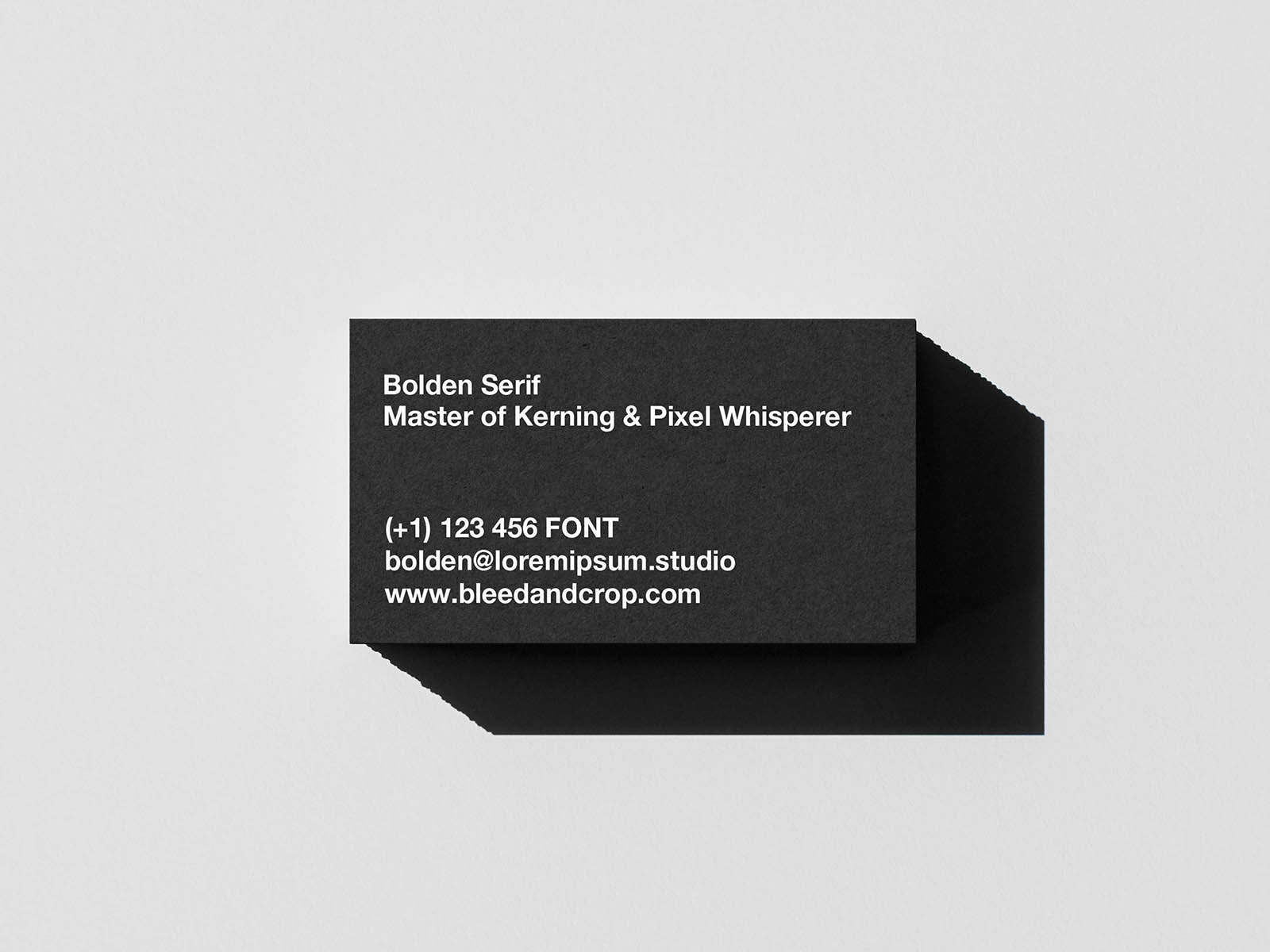 Free Stacked Black Business Card Mockup PSD template