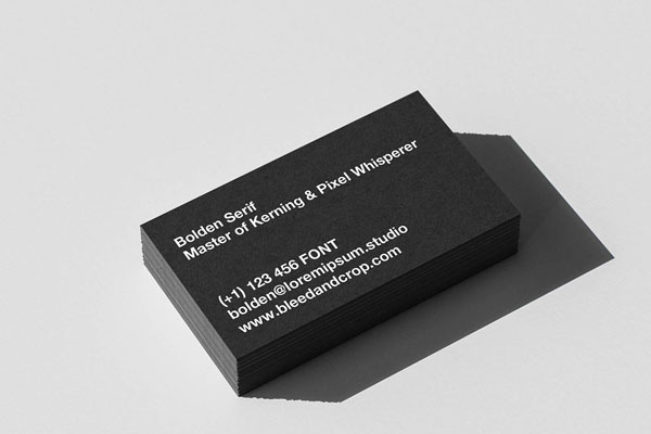 Free Stacked Black Business Card Mockup PSD template