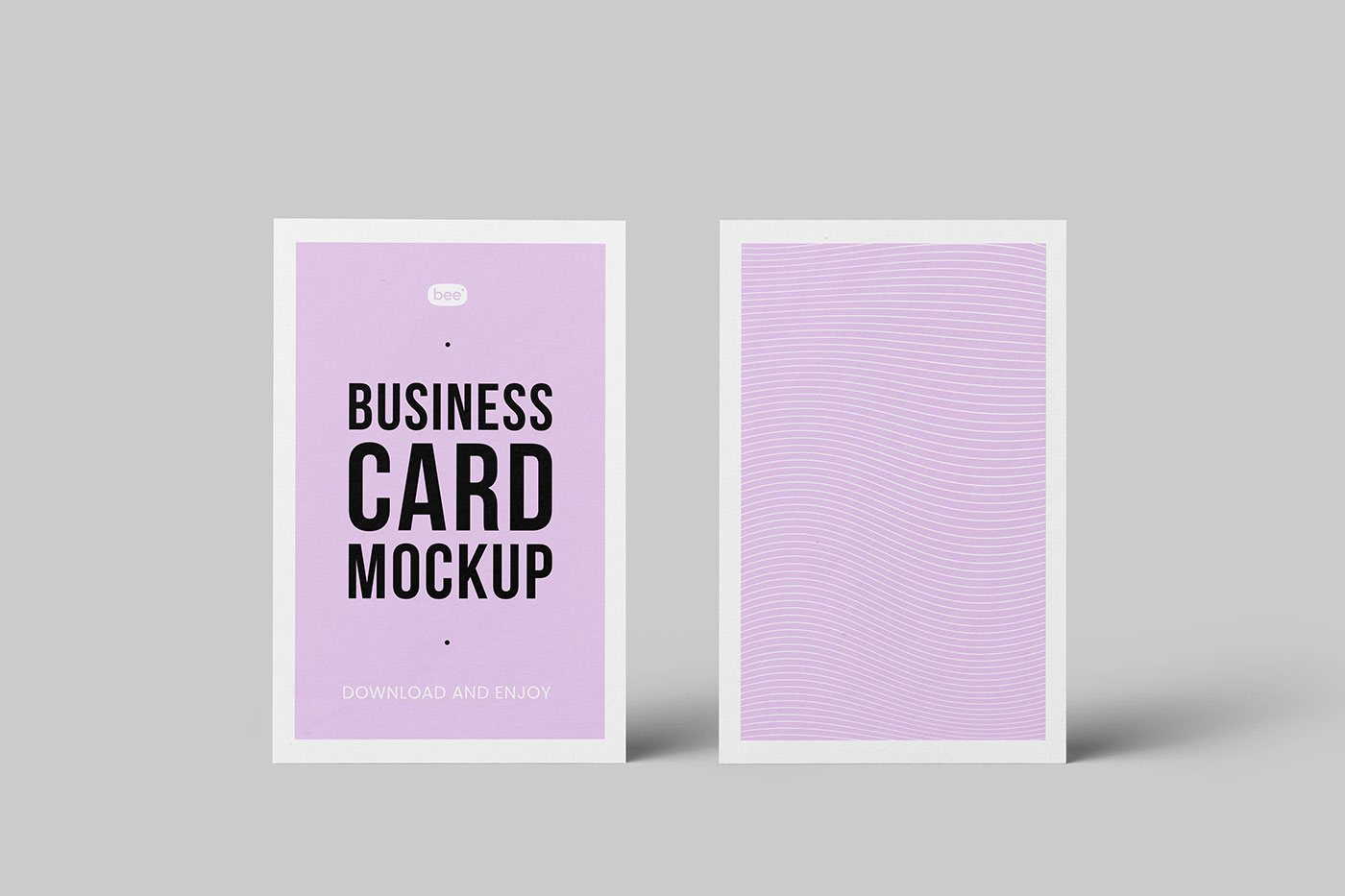 Free Standing Business Card Mockups PSD Template