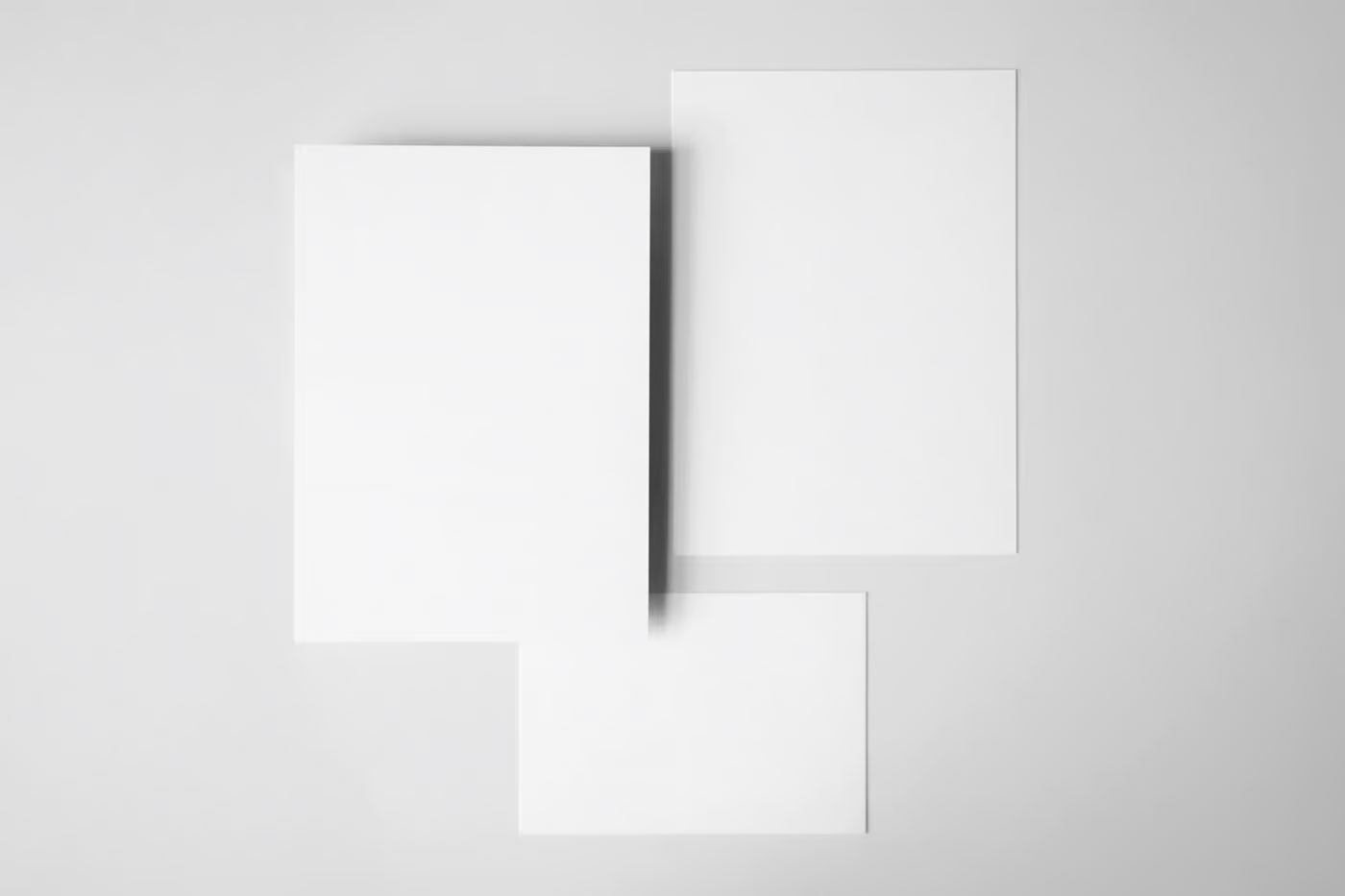 Free Stationery Paper Card Mockups PSD Template