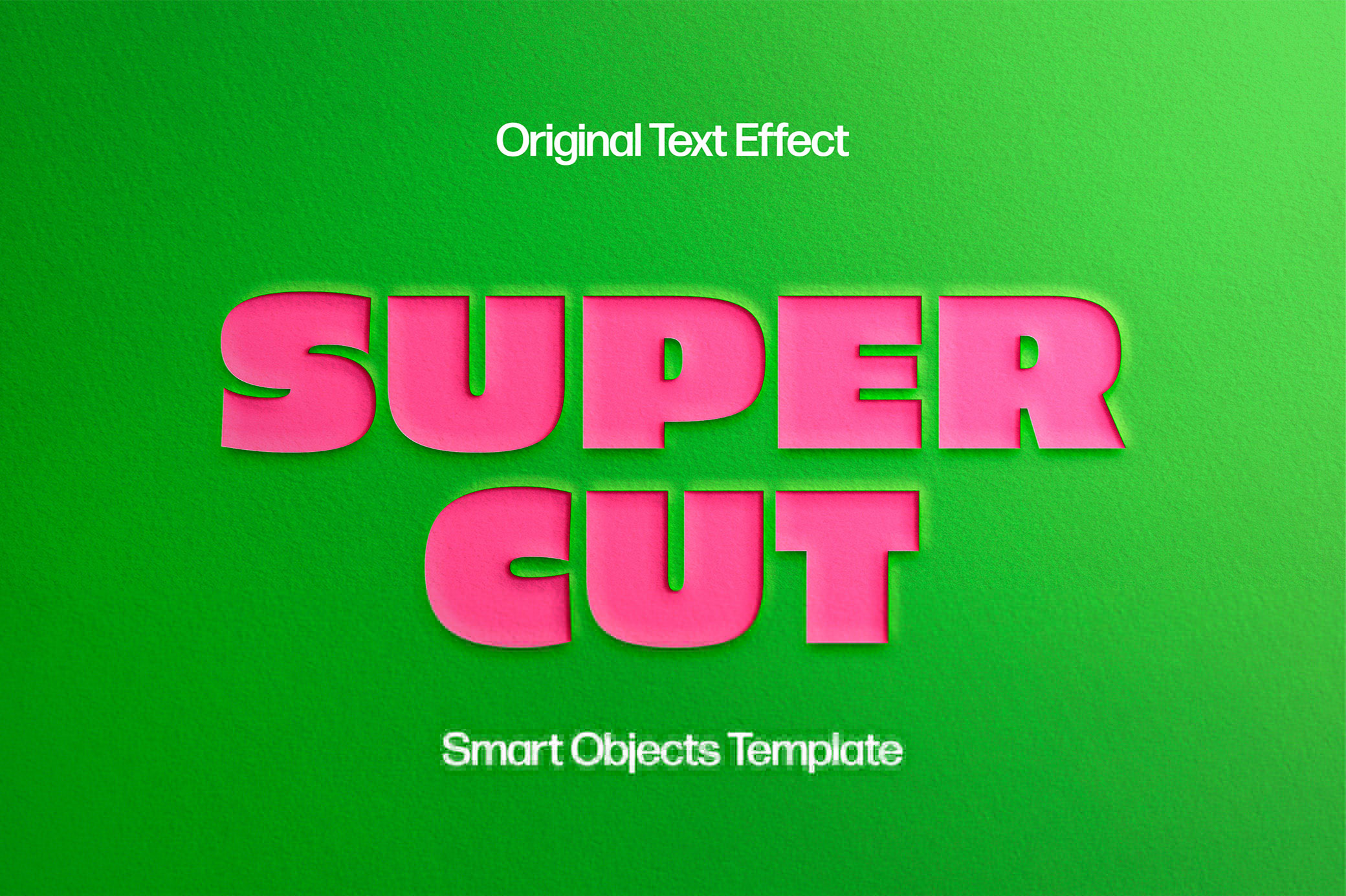 Free Super Paper Cut Out Text Effect / Logo Mockup PSD Template