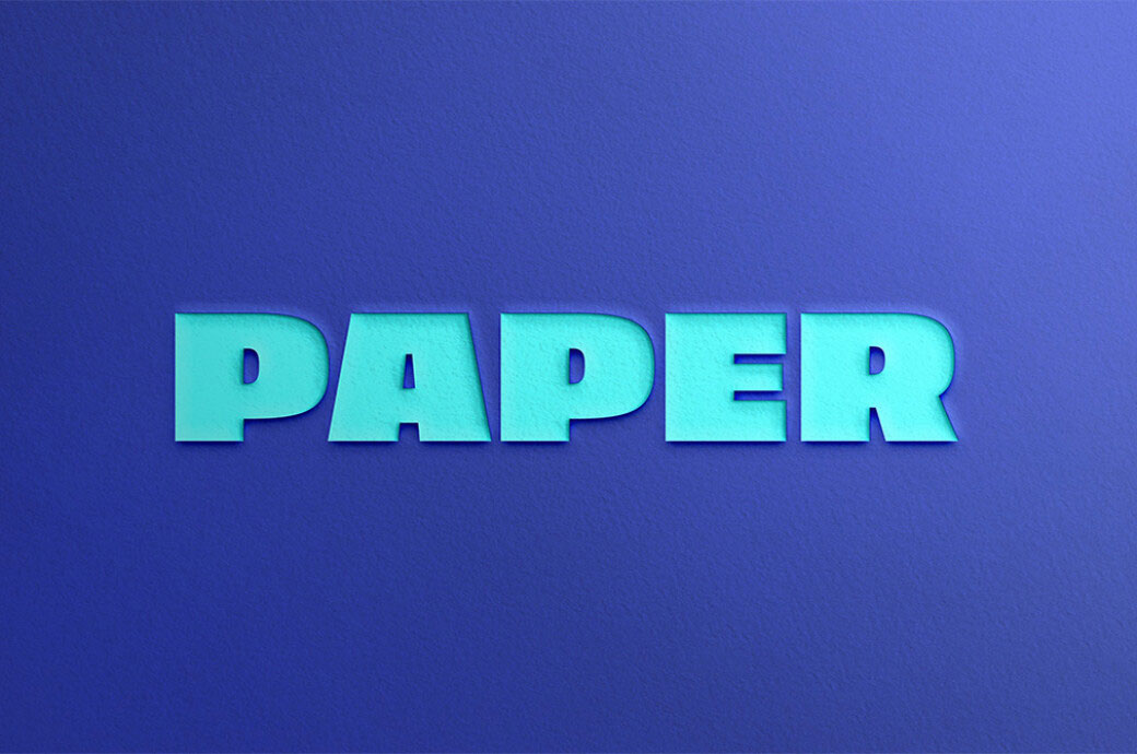 Free Super Paper Cut Out Text Effect / Logo Mockup PSD Template