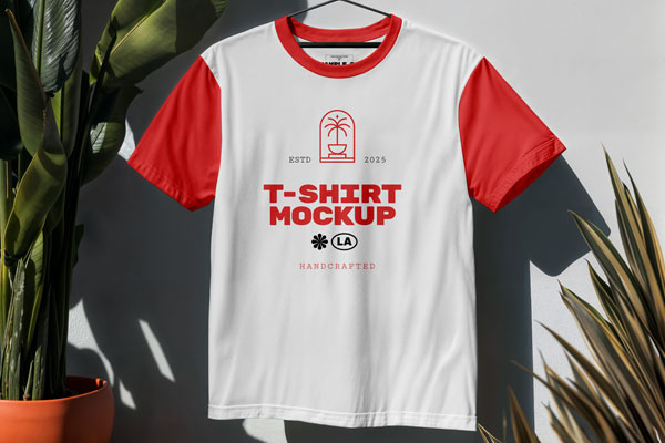 Free T-Shirt Hanging Mockup PSD Template