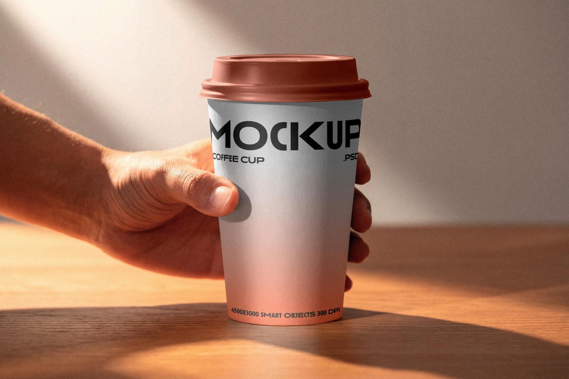 Free Takeaway Coffee Cup Mockup PSD Template