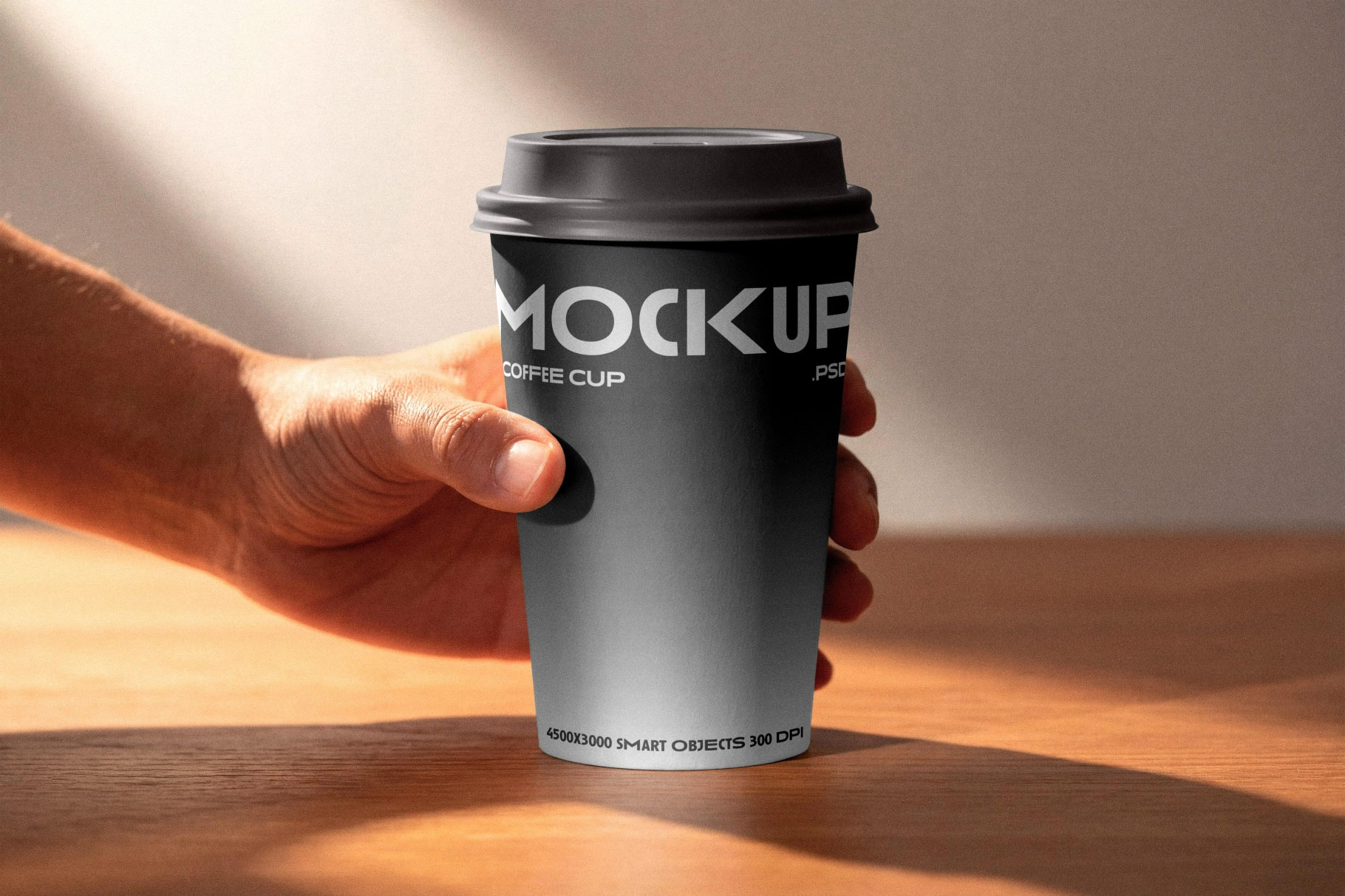 Free Takeaway Coffee Cup Mockup PSD Template