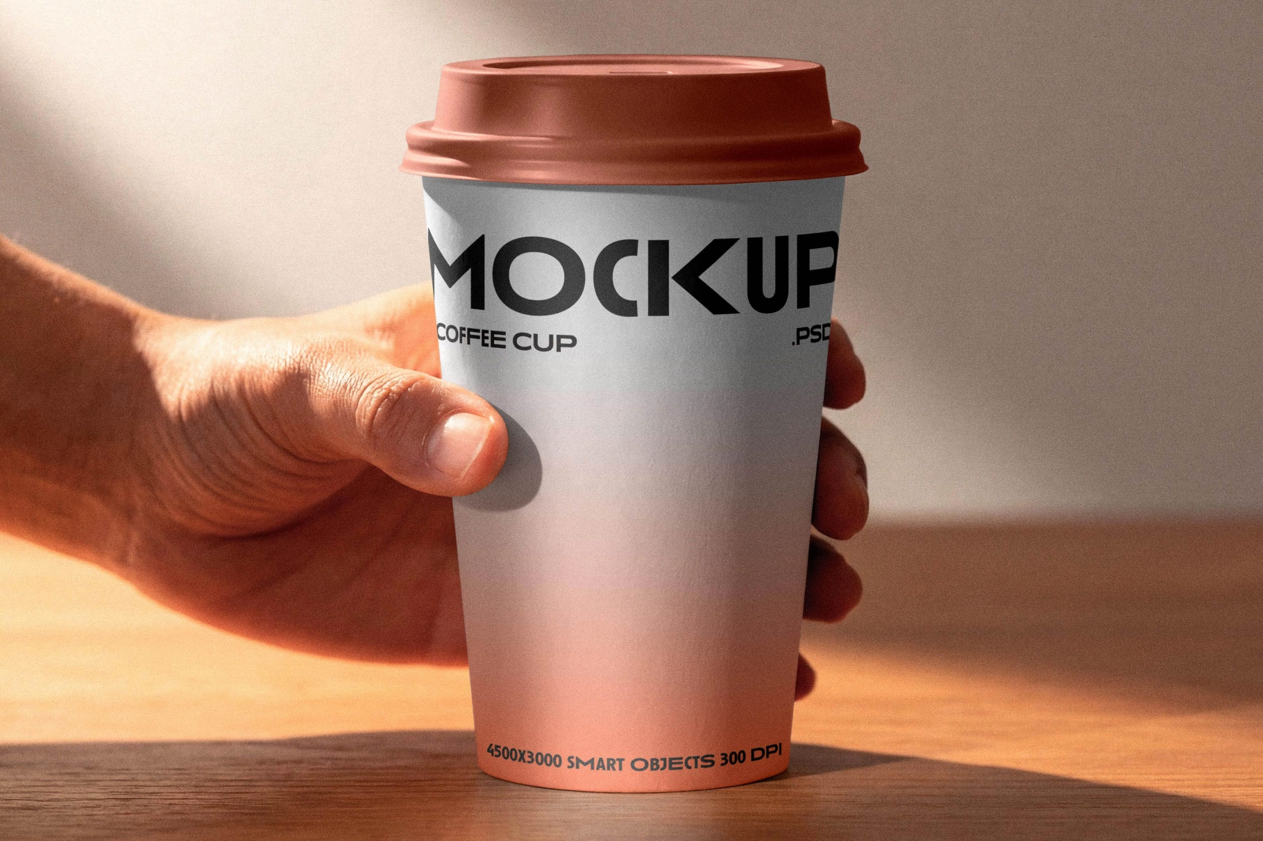 Free Takeaway Coffee Cup Mockup PSD Template