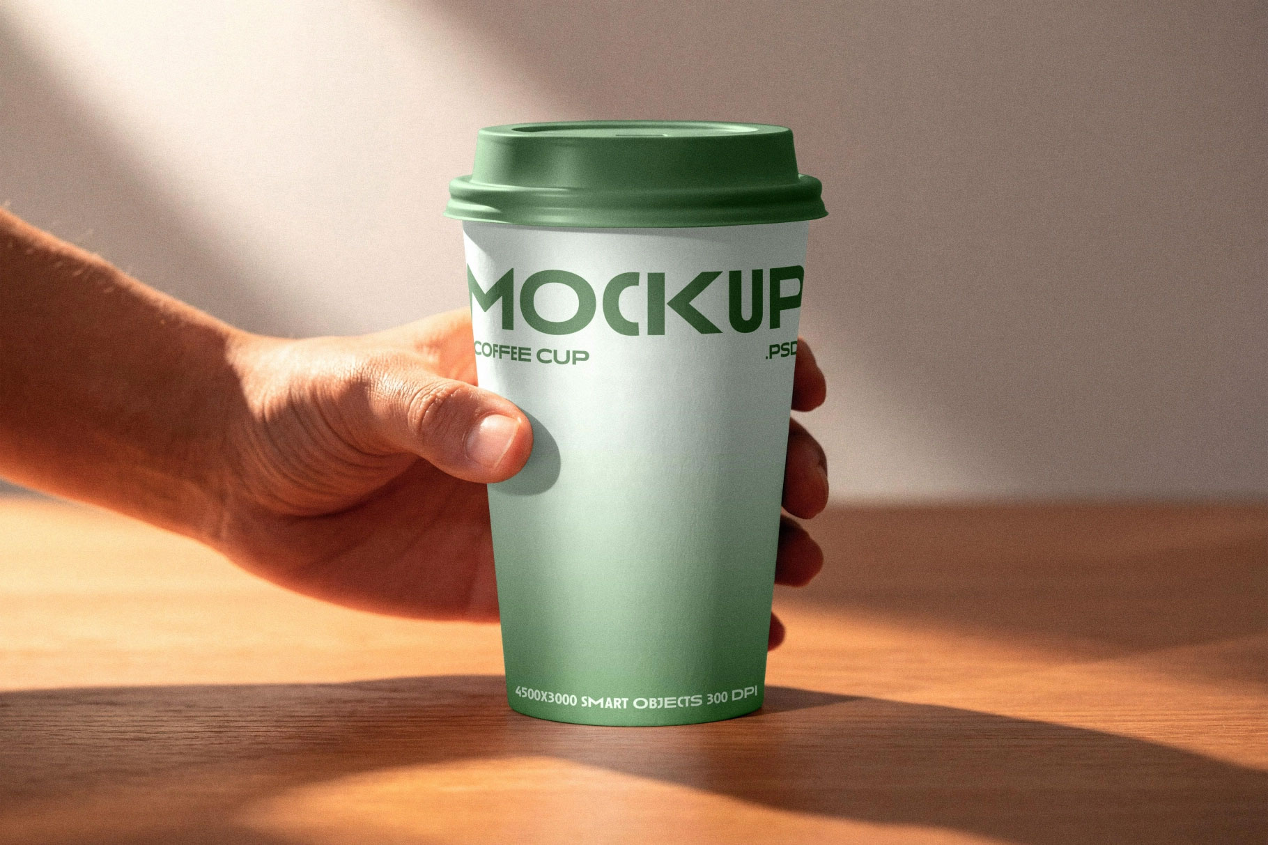 Free Takeaway Coffee Cup Mockup PSD Template