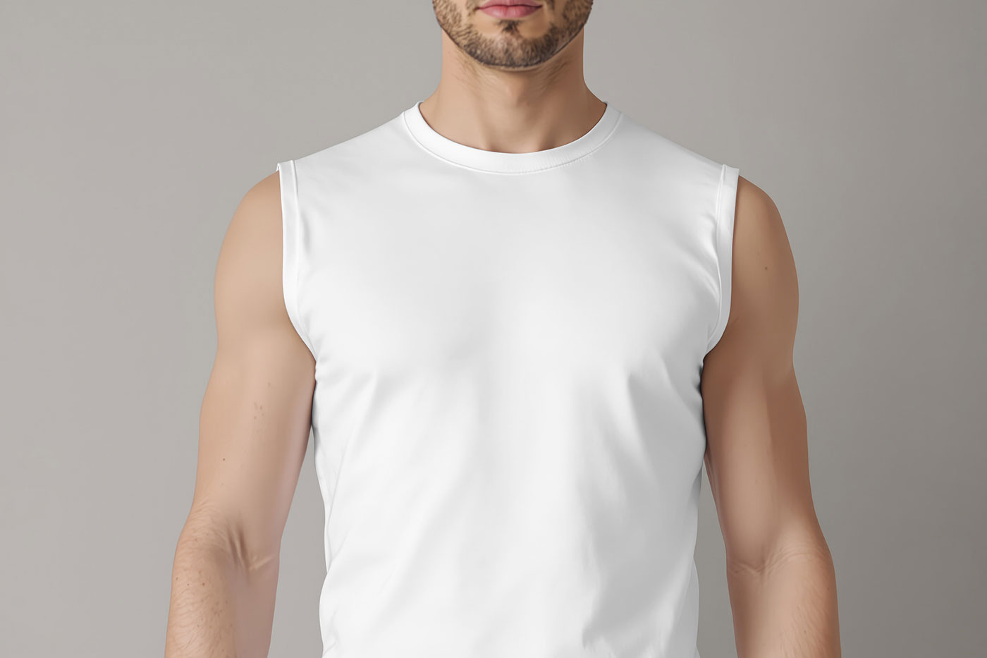Free Tank Top Close Up Mockup PSD Template
